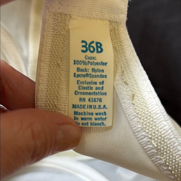 Elegant Vintage Cream Padded Strapless Bra - Picture 4 of 7